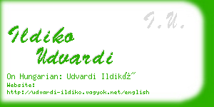 ildiko udvardi business card